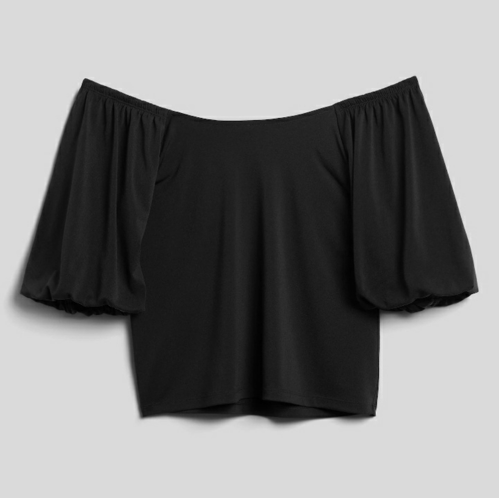 Banana Republic: Black crepe top